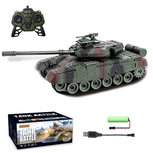 Glorryearst RC Tank front view shows a compact, battle-ready silhouette for immersive play.