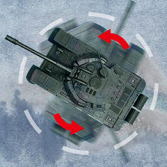 Glorryearst RC Tank slope-climb demonstrates traction on varied terrains with 45° capability.