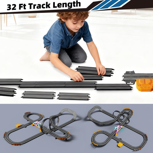 Glorryearst slot car track LED flash bridge for bright, exciting laps.