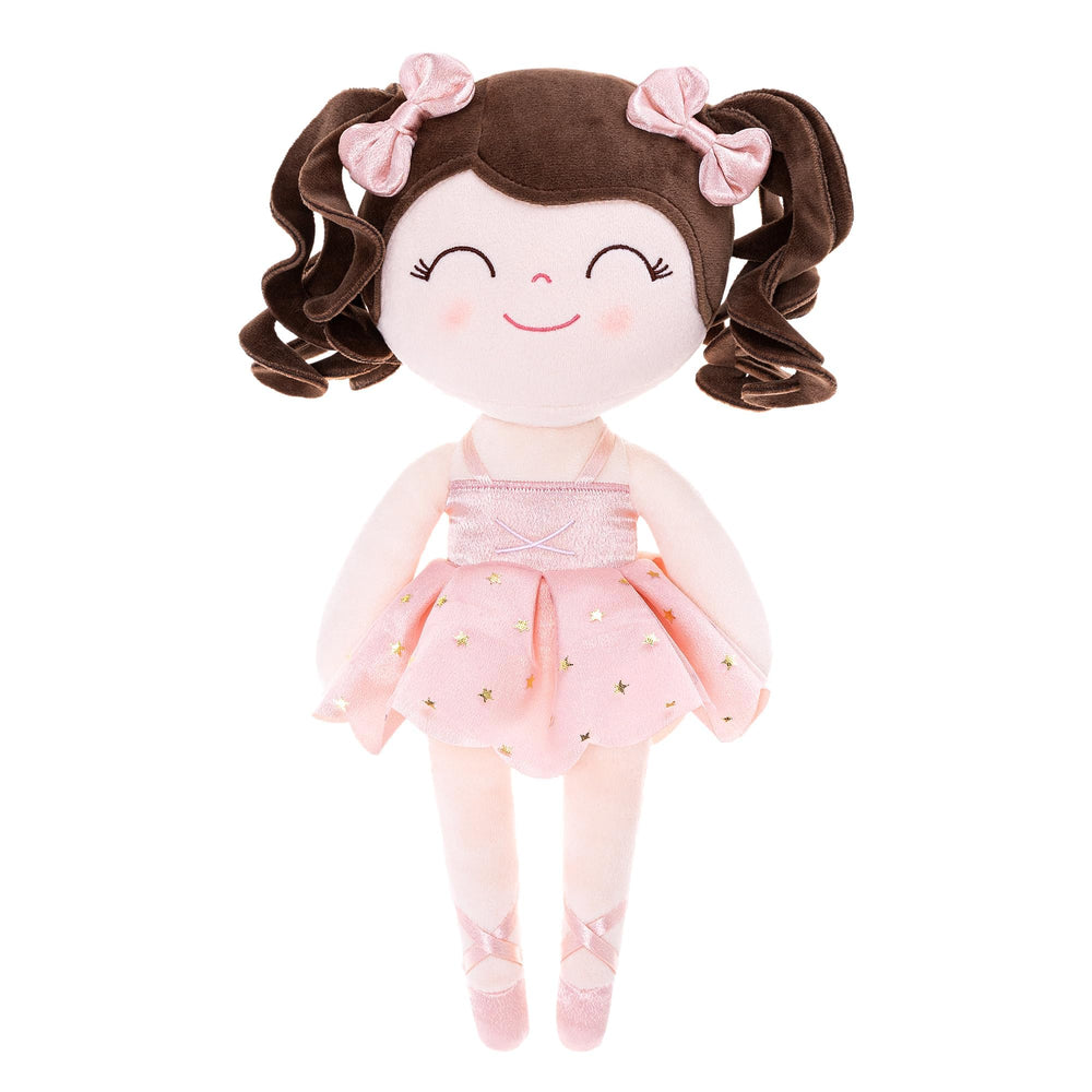 Gloveleya ballerina-series pink-dress doll ready for pretend ballet play