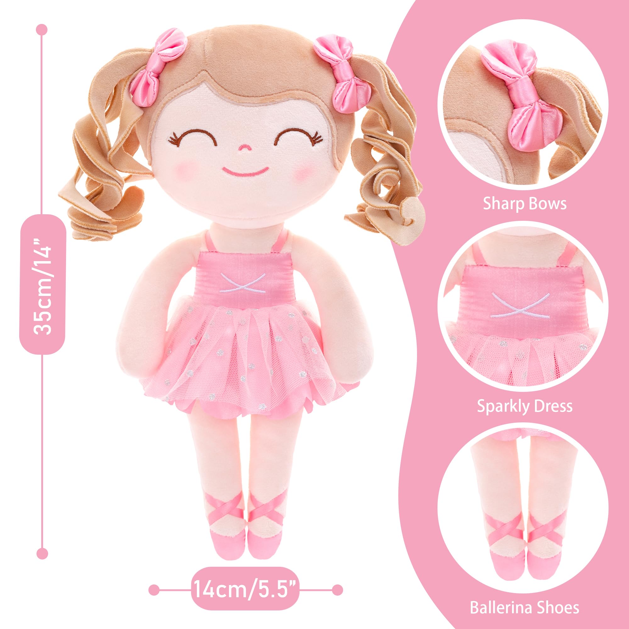 Gloveleya ballet doll in gift box, ready for a surprise