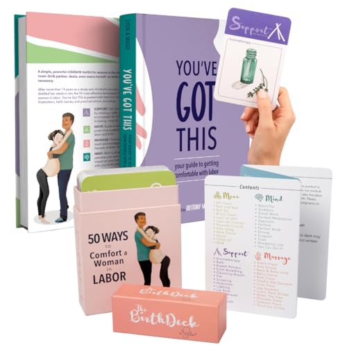 Glow Birth Deck Massage technique card: simple soothing touch methods for labor support.