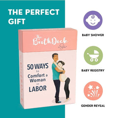 Glow Birth Deck Support technique card: practical cues for partners and care teams.