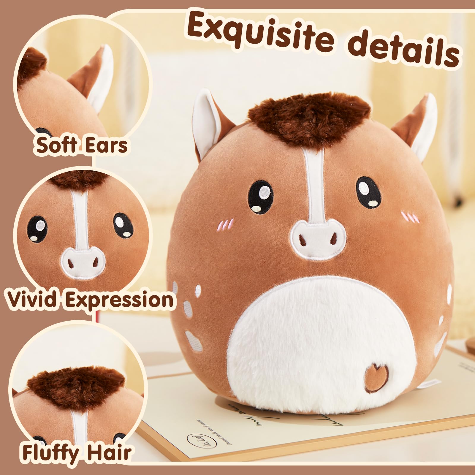 Glow Guards plush pillow on sofa offers cozy living room decor and comfort.