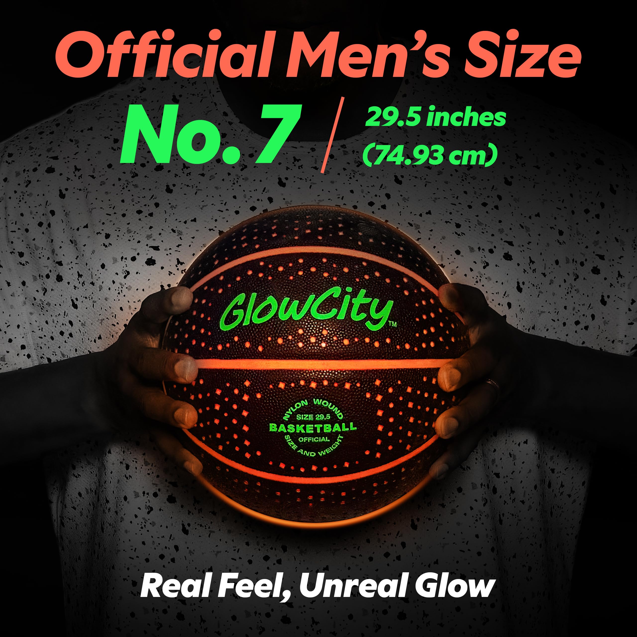 GlowCity glow basketball inflates with standard pump note pump not included