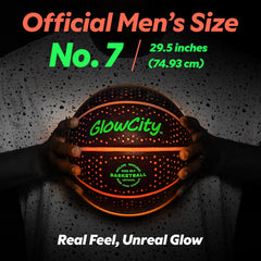 GlowCity glow basketball inflates with standard pump note pump not included