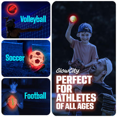 GlowCity Premium Leather LED Baseball safety-focused design for kids.