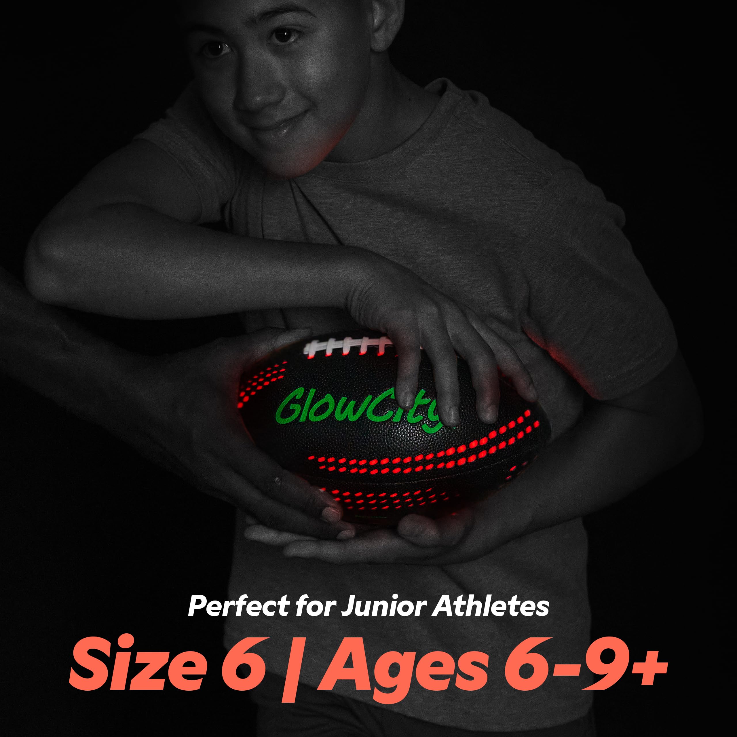 GlowCity size 6 football designed for teens and adults with larger hands.