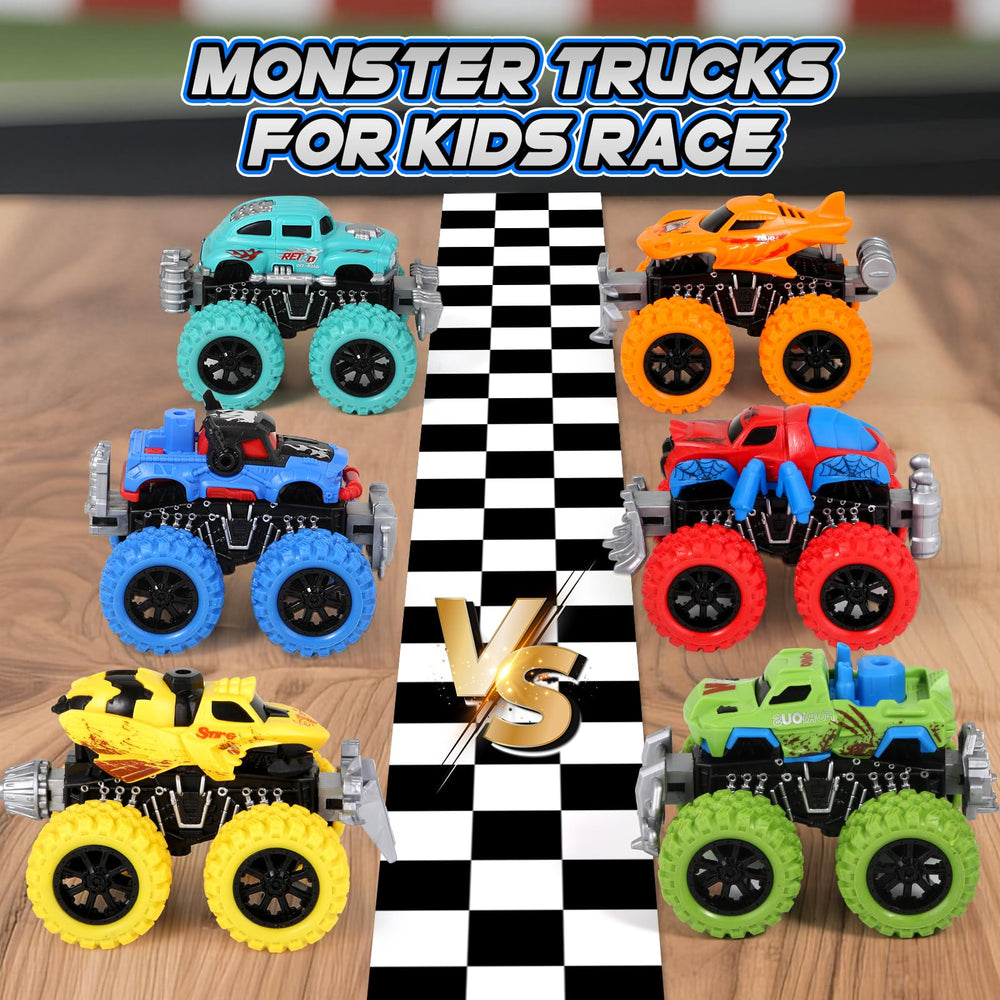 Gloween Monster Trucks 6-pack packaging box, gift-ready for celebrations