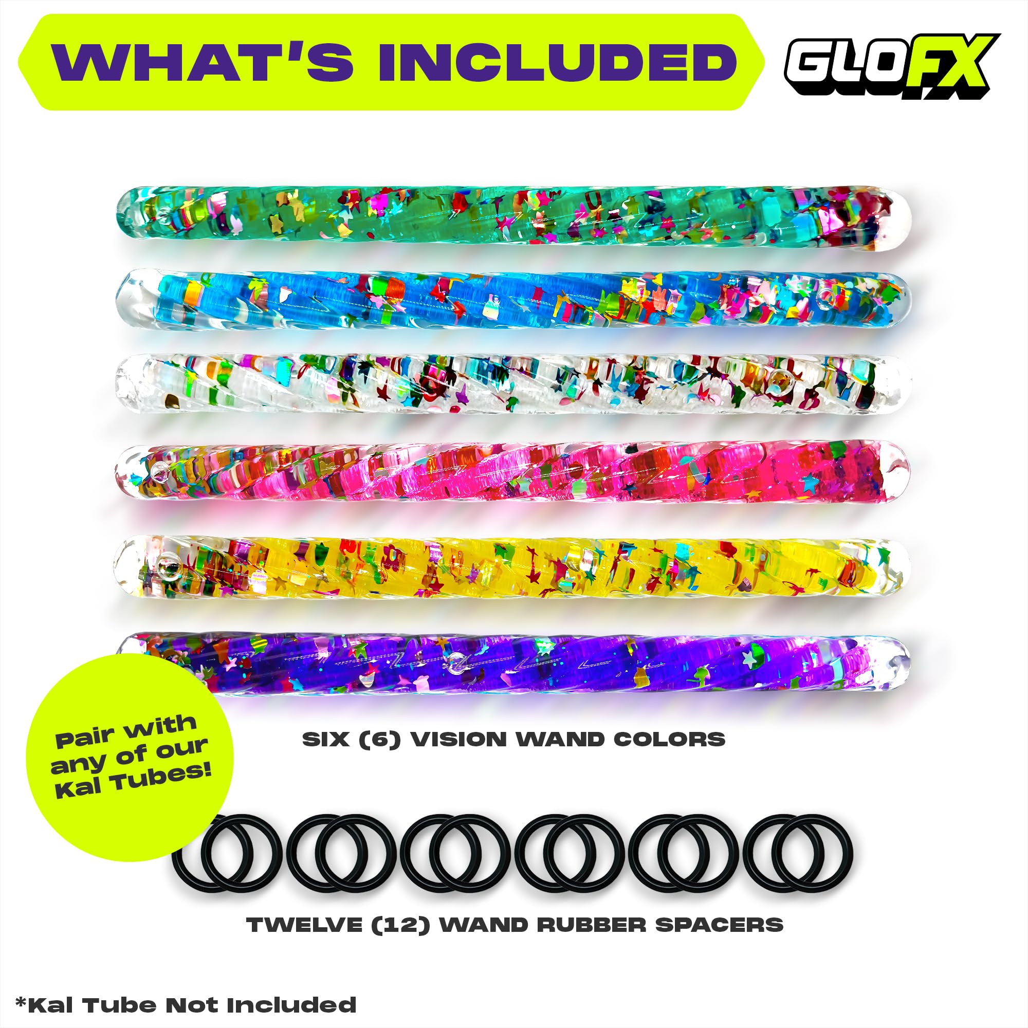 GloFX Liquid X white wand for crisp reflections and subtle glitter.