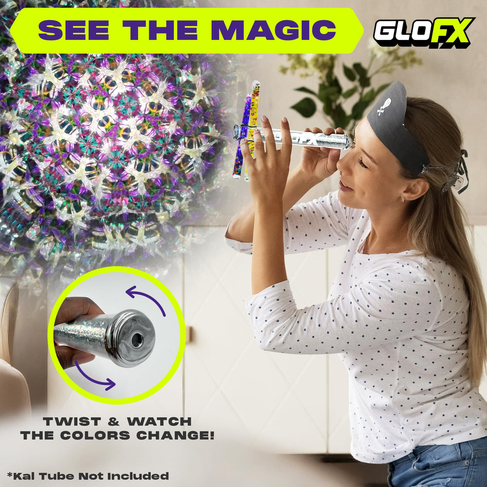 GloFX Liquid X yellow wand for bright pops and sparkle.