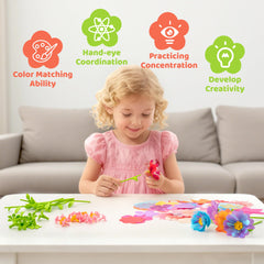 Glowsprout multi-color parts packaging enables building diverse bouquets anytime.