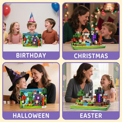 Glsgsb Minecraft magnetic blocks come in a portable storage box for organized fun