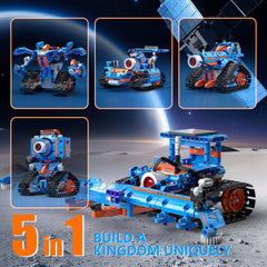 GLSQWZXD 5in1 robot kit assembly parts support hands-on building.