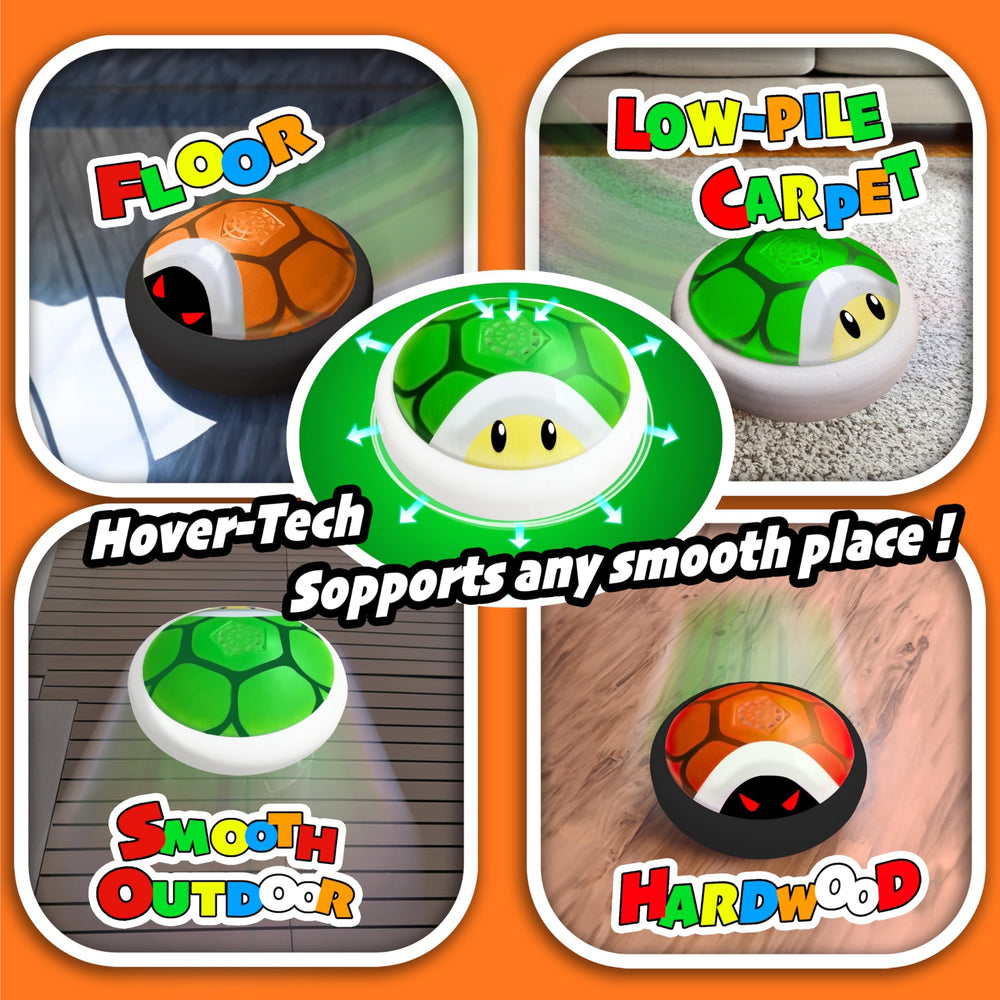 Glückpa hover soccer ball offers smooth gliding on wood, tile, and carpeted floors.