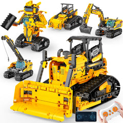 Gluiseur 5in1 robot Model A demonstrates high-tech engineering play and hands-on learning.