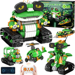 GLUISEUR STEM robot building kit with 5in1 models for imaginative play and hands-on learning.