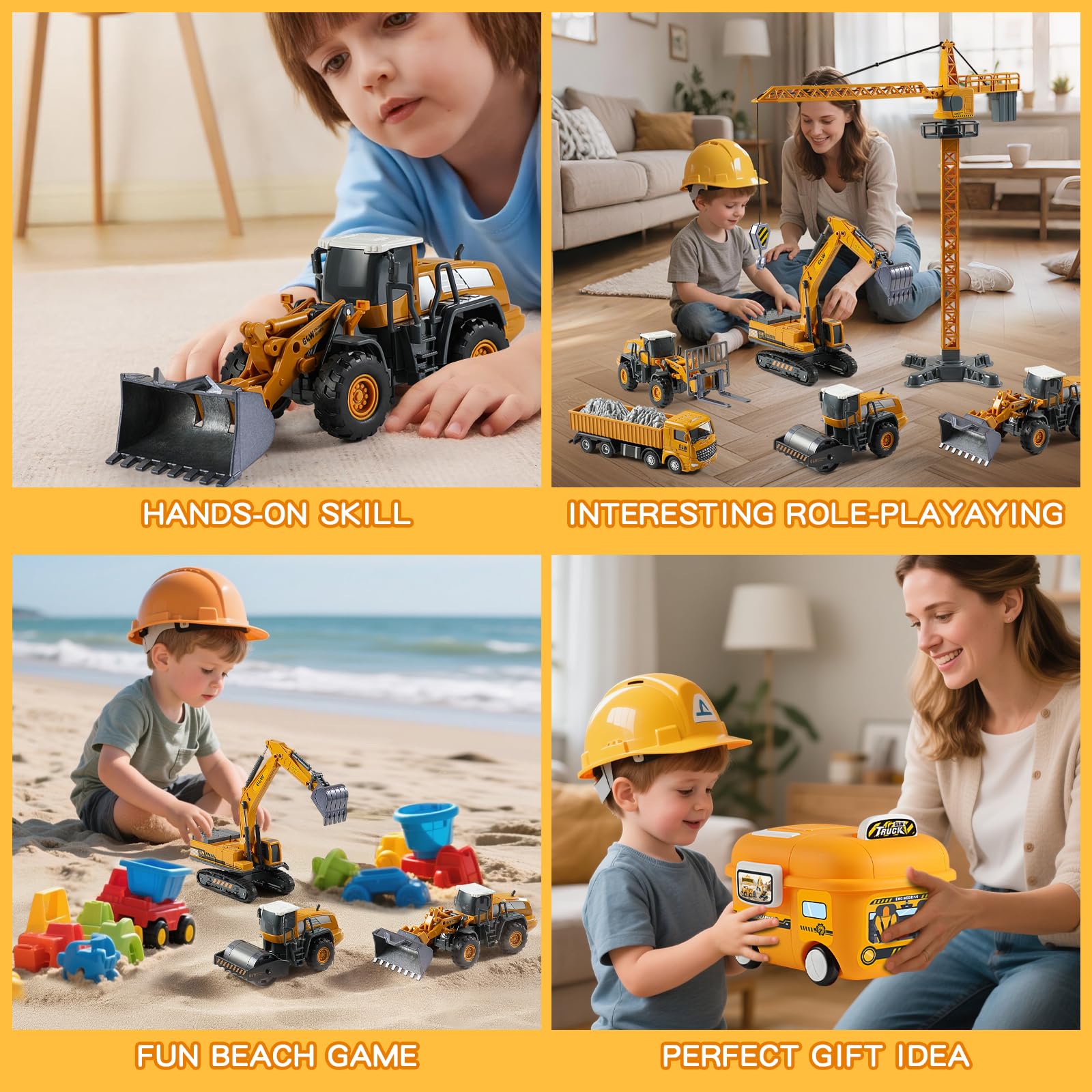 GLW yellow bus storage box is gift-ready for holidays
