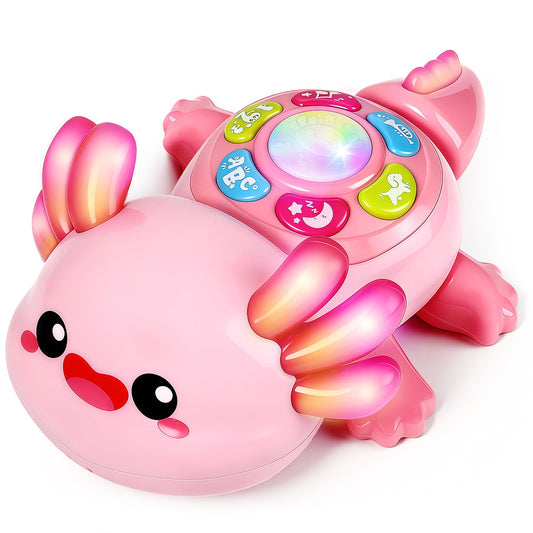 GMAOPHY baby axolotl toy crawling action promotes motor exploration during tummy time