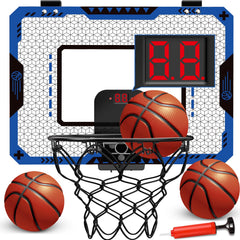 GMAOPHY indoor over-door basketball hoop with scoreboard boosts quick home play sessions.