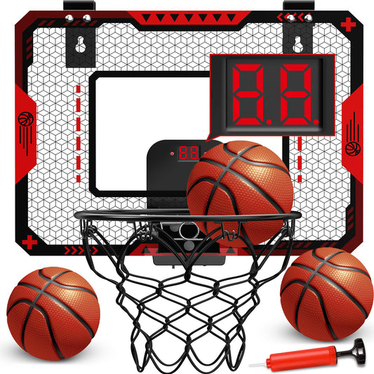 GMAOPHY basketball hoop over door with scoreboard for quick indoor games.