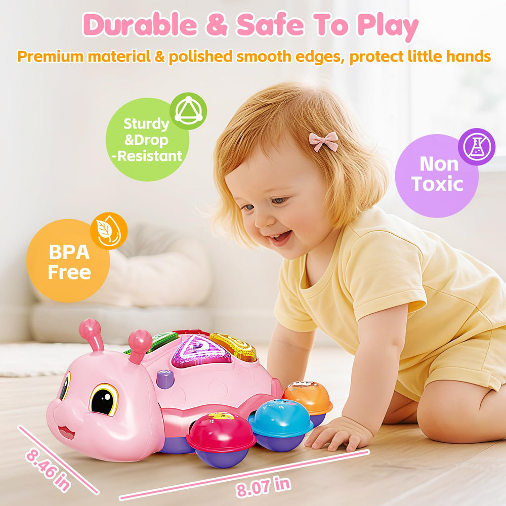 GMAOPHY bilingual interactive ladybug toy promotes English and Spanish learning.
