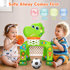 GMAOPHY music button and lights enable engaging, adjustable-volume play