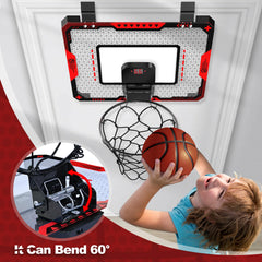 GMAOPHY door-mount basketball hoop installed on a bedroom doorway for space-saving play.