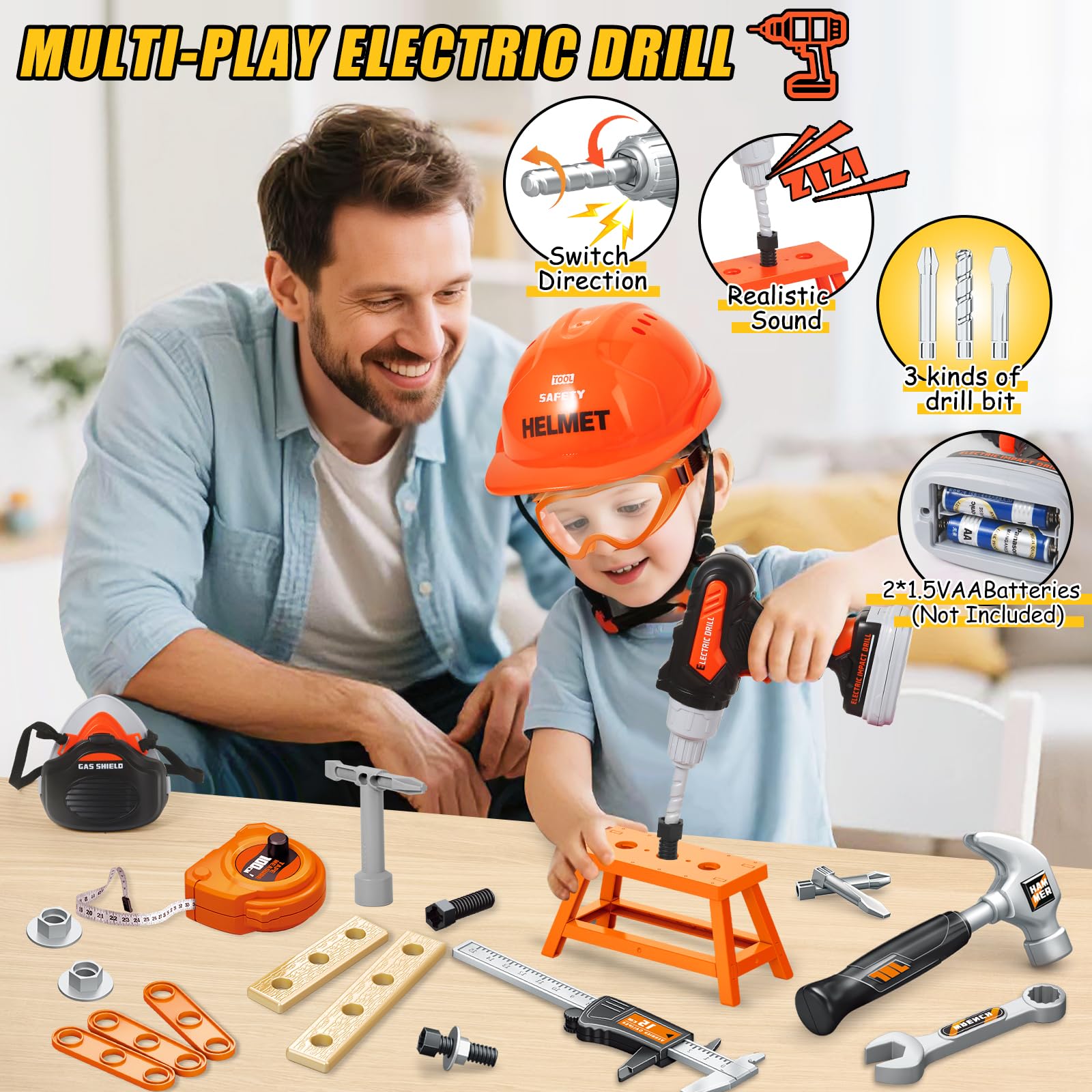 GMAOPHY durable plastic tools designed for small hands during tough play.