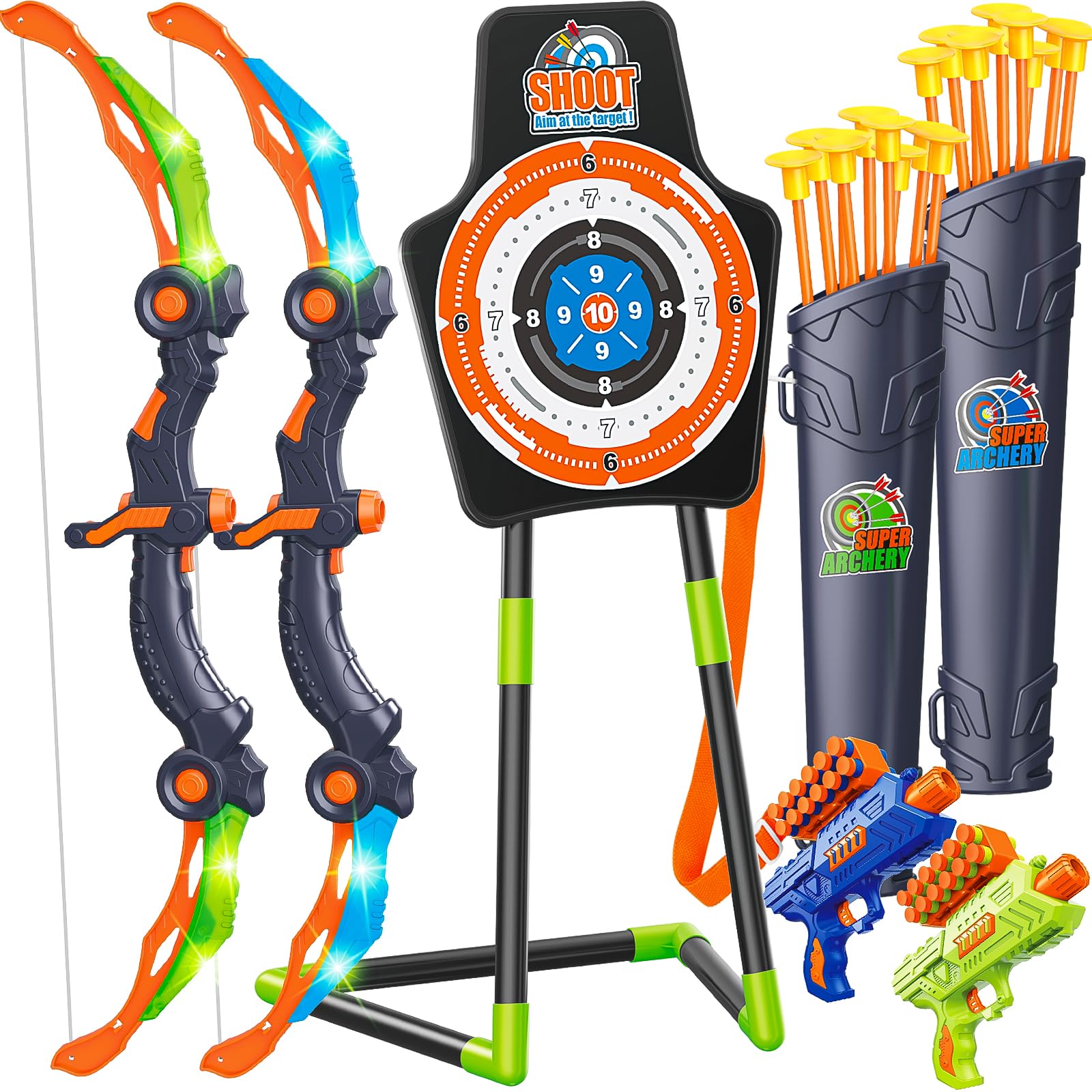 GMAOPHY indoor outdoor archery set suitable for travel or home use.