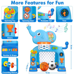 GMAOPHY interactive buttons gears engage fine motor skills through touch.