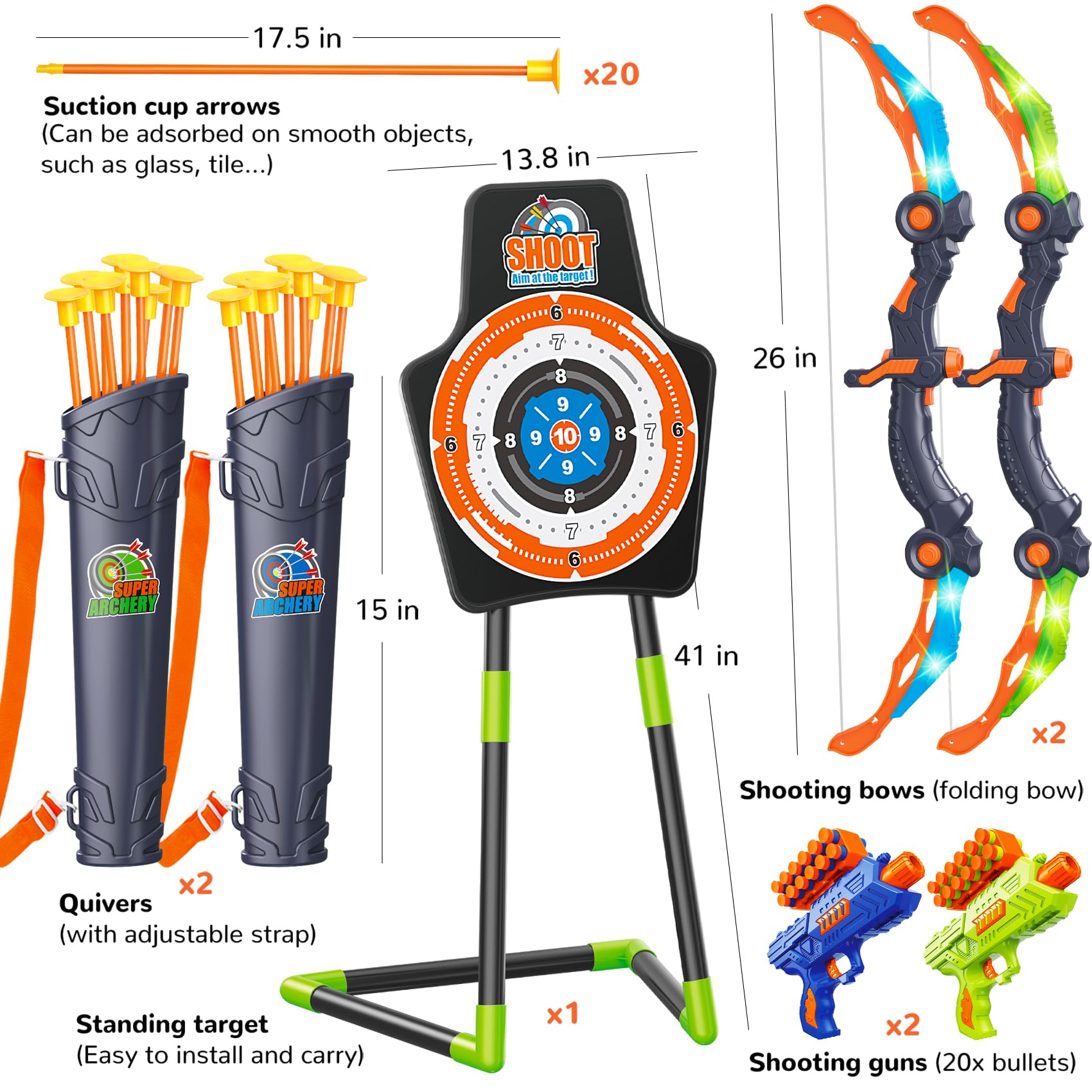 GMAOPHY LED light up bow enhances nighttime archery experiences.