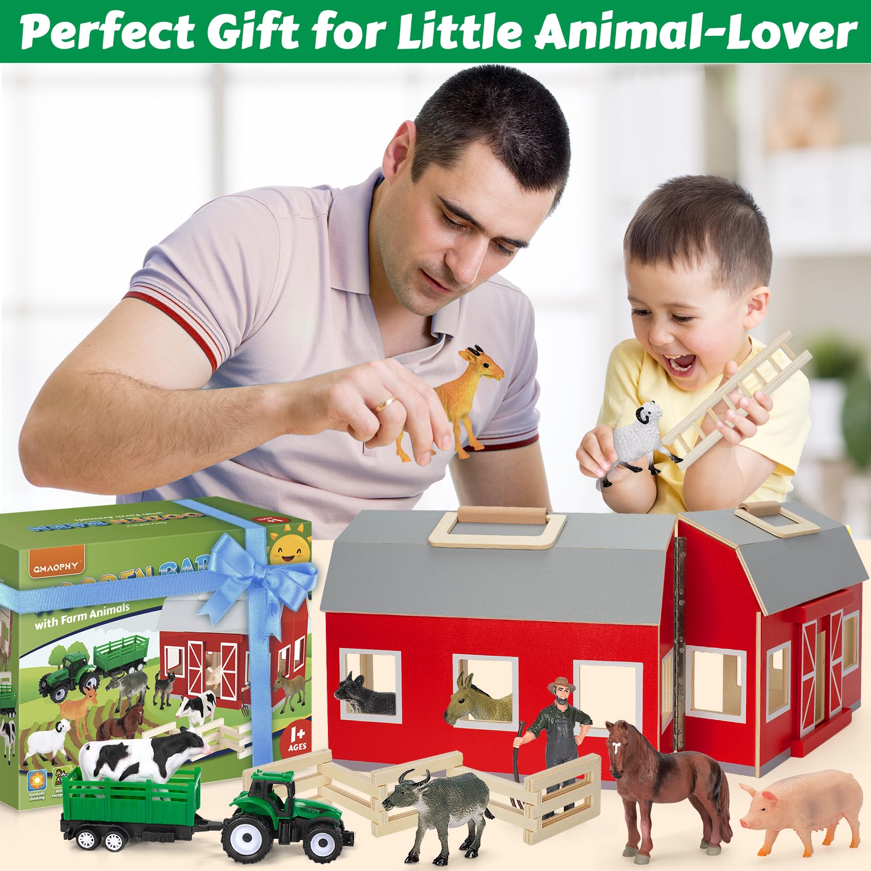 GMAOPHY portable farm playset for indoors or outdoors adventures.