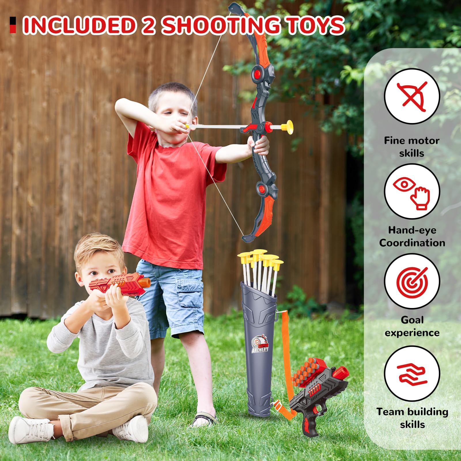 GMAOPHY target stand with suction arrows on a smooth surface