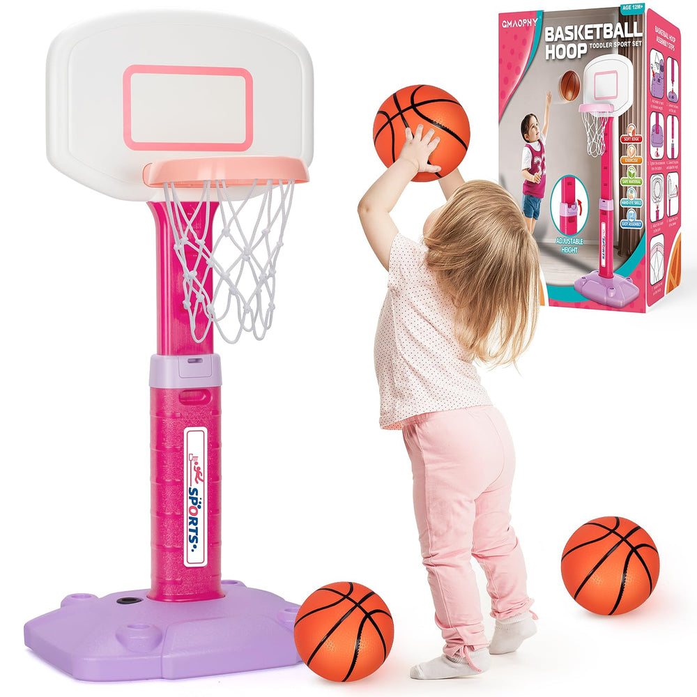GMAOPHY toddler basketball hoop assembly ready for quick indoor playtime.