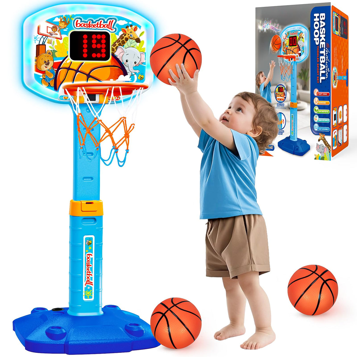GMAOPHY toddler hoop base and stand for stable indoor play
