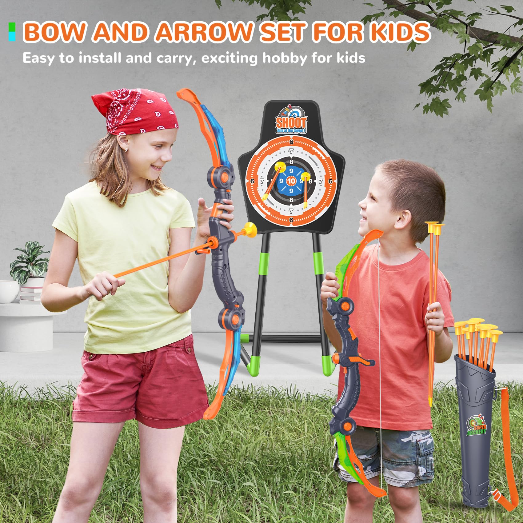GMAOPHY two-pack archery toy for cooperative fun and friendly competition.