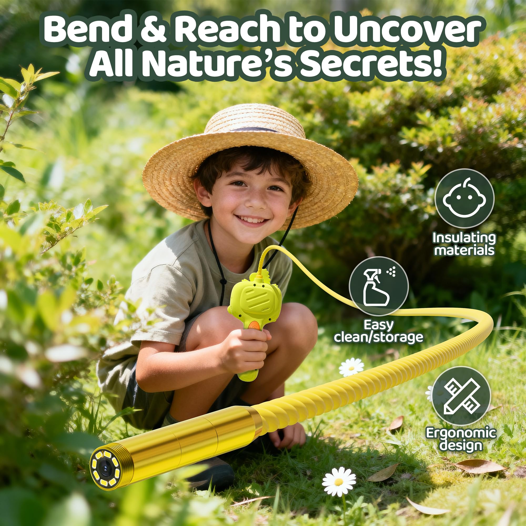 GMYGBY Dinosaur Borescope camera safe ABS design for kids