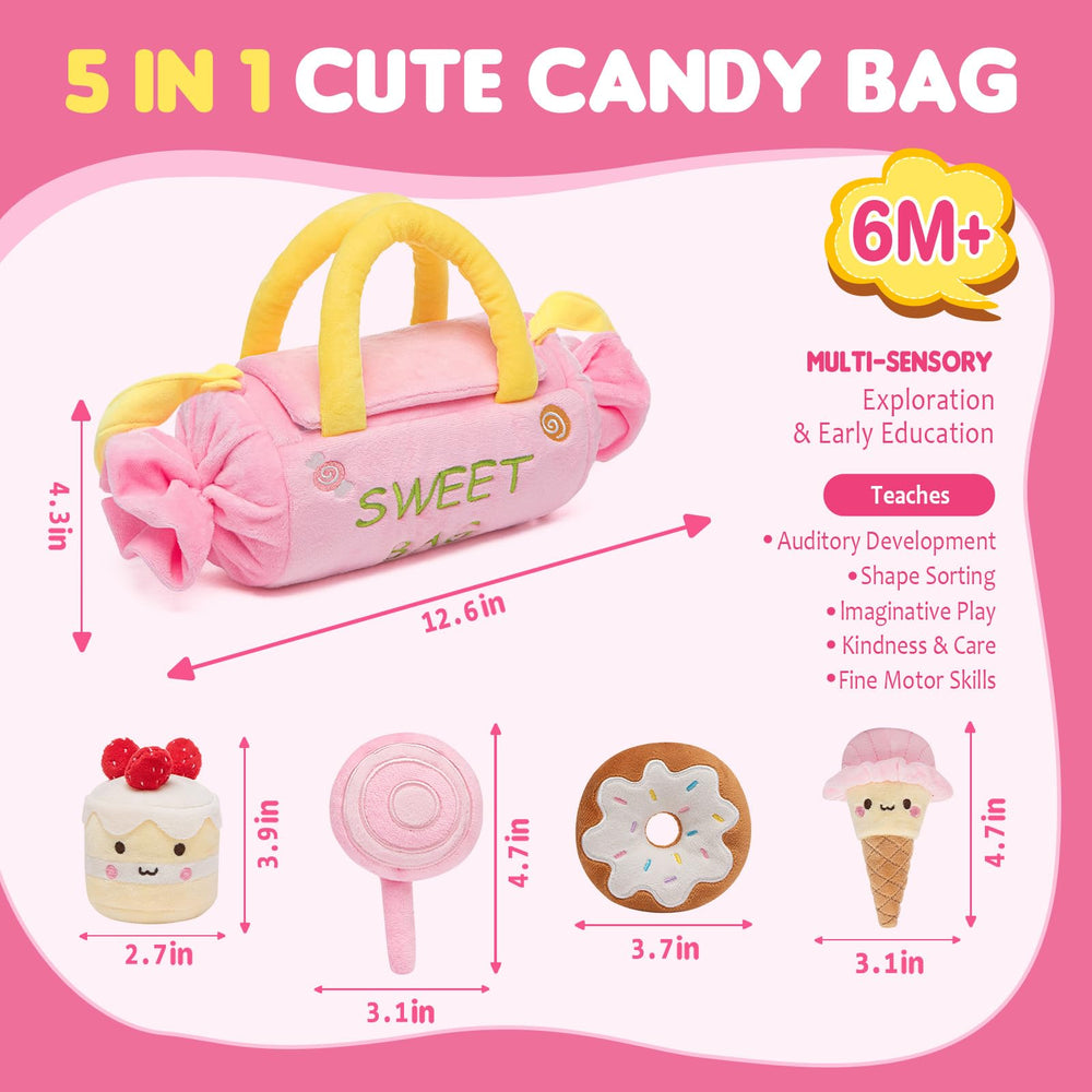 GNAYUIJ doughnut jingle toy features gentle sounds for exploration