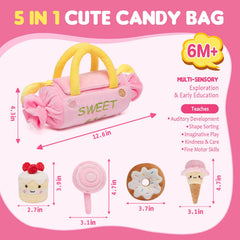 GNAYUIJ doughnut jingle toy features gentle sounds for exploration