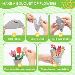 GNAYUIJ wooden shovel and fork encourage scooping and digging in pretend garden.