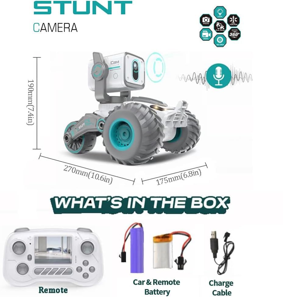GNIMNAYRC RC car 30 minute playtime per charge.