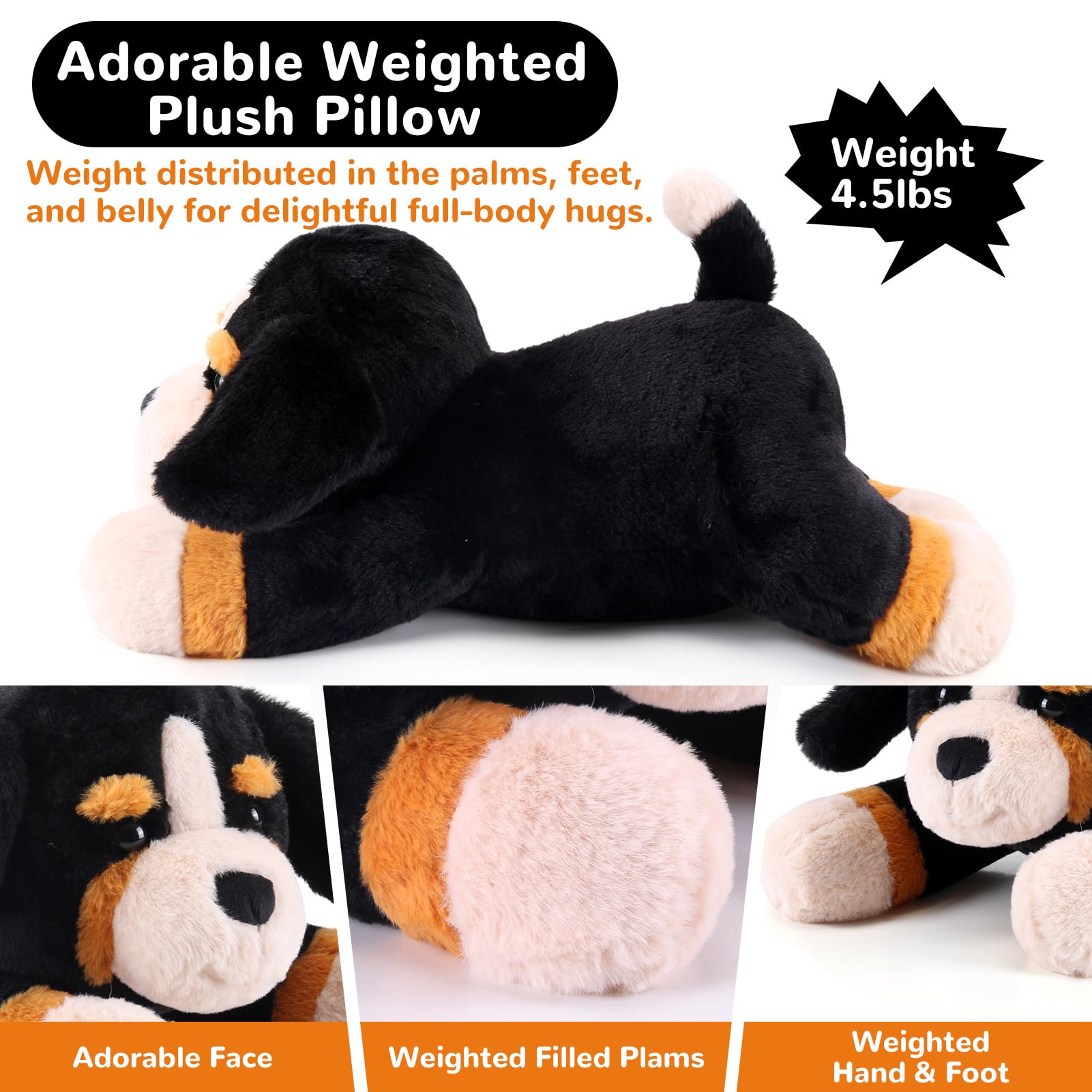 Gnomantic Bernese Mountain Dog plush in gift-ready packaging, perfect for gifting.