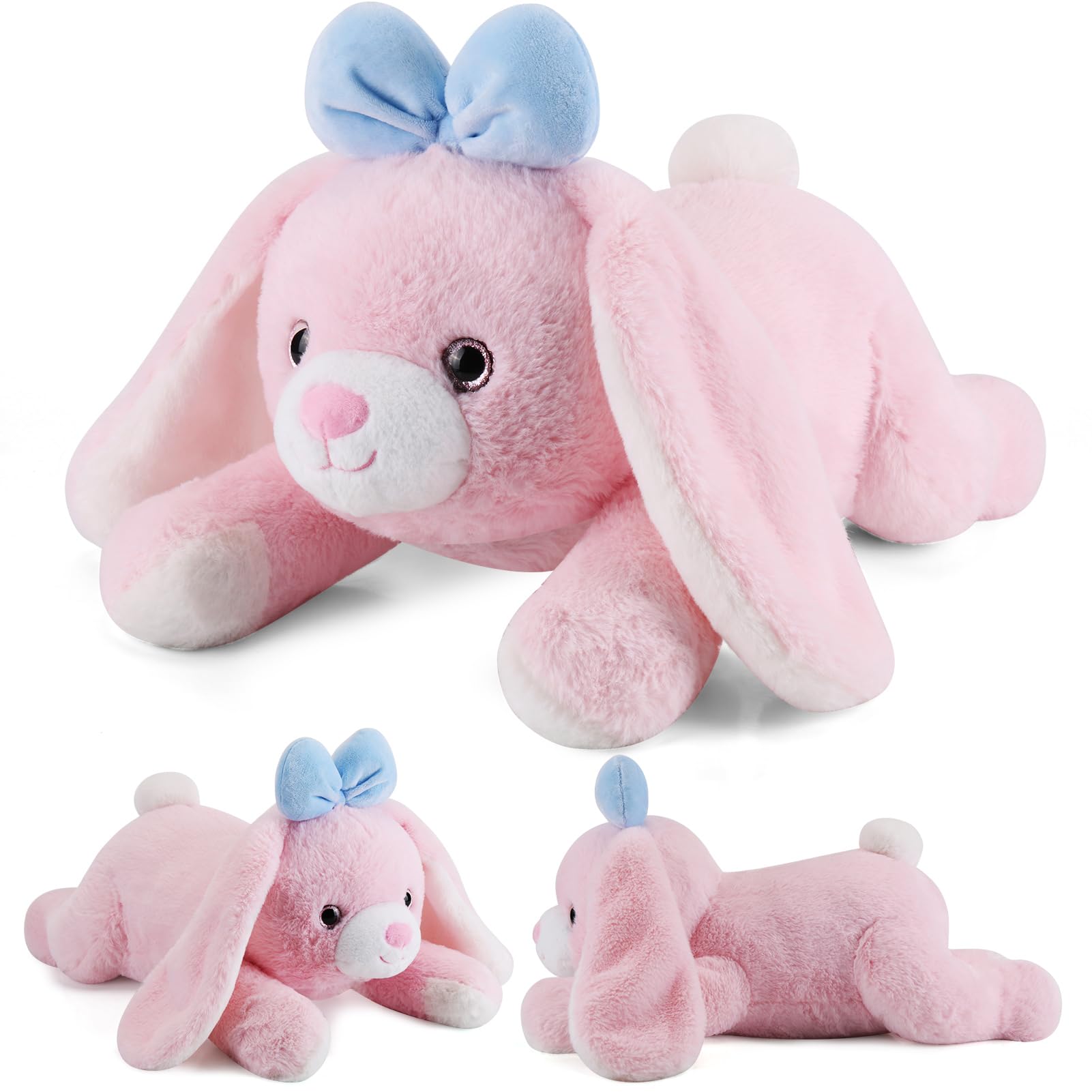 Gnomantic bunny weighted stuffed animal 22 inch for cozy snuggle and soothing night comfort.