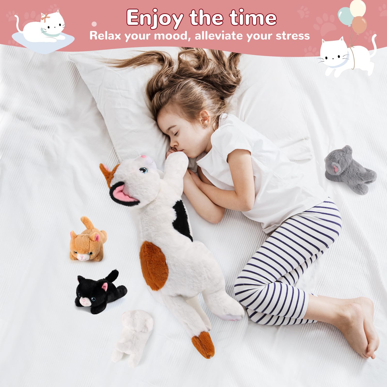 Gnomantic compact travel-friendly cat plush for on-the-go adventures.