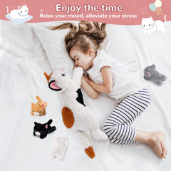 Gnomantic compact travel-friendly cat plush for on-the-go adventures.