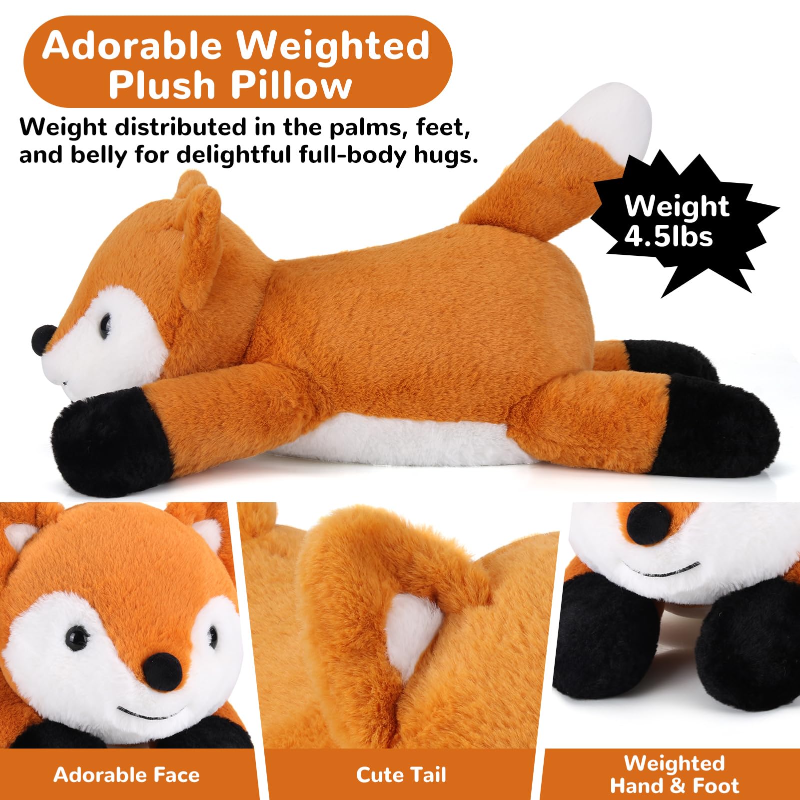 Gnomantic Fox soft fur close-up highlights ultra-soft texture for snuggles.