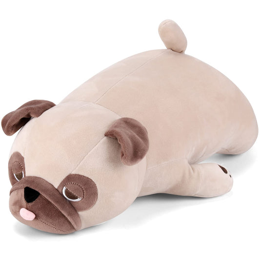gnomantic pug weighted stuffed animal full view for cozy hugs and companionship