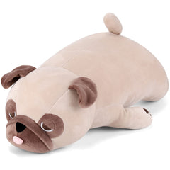 gnomantic pug weighted stuffed animal full view for cozy hugs and companionship