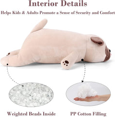 gnomantic pug weighted stuffed animal bedtime snuggle ready for relaxation